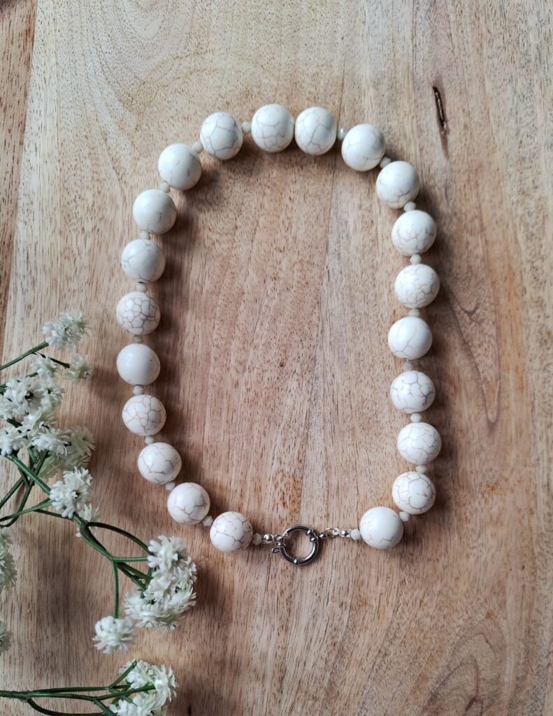 Ketting "Off-White & Marble"