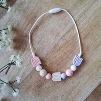 Siliconen Kinderketting "Warm Pastel"