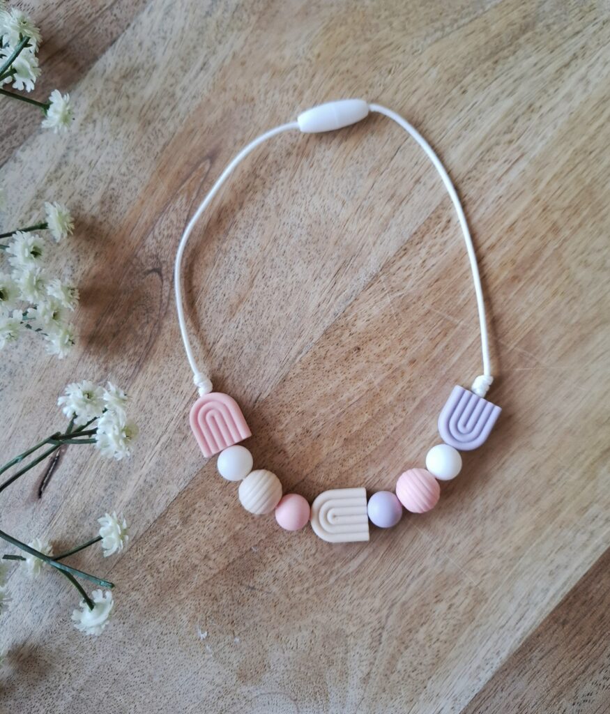 Siliconen Kinderketting "Warm Pastel"