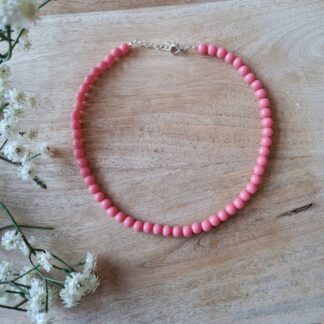 Ketting "Glanzend Roze"